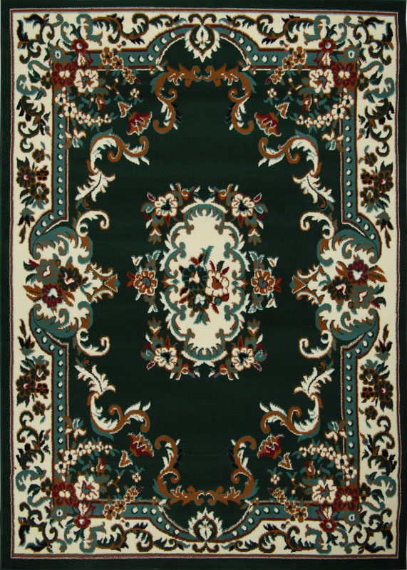 Oriental Floral Border Area Rug 5x8 Scrolls Persian Carpet Actual 5' 2